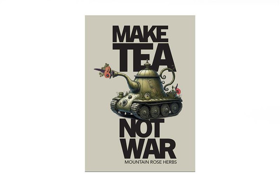 Make Tea Not Was Tank Sticker